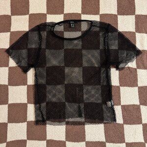 Forever 21 - Mesh Black Top